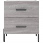 vidaXL Mesita de noche madera de ingeniería gris Sonoma 40x35x47,5 cm