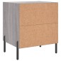 vidaXL Mesita de noche madera de ingeniería gris Sonoma 40x35x47,5 cm