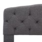 vidaXL Estructura de cama de tela gris oscura 140x200 cm vidaXL Estructura de cama de tela gris oscura 140x200 cm