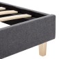 vidaXL Estructura de cama de tela gris oscura 140x200 cm vidaXL Estructura de cama de tela gris oscura 140x200 cm