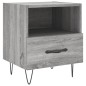 vidaXL Mesita de noche madera de ingeniería gris Sonoma 40x35x47,5 cm