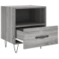 vidaXL Mesita de noche madera de ingeniería gris Sonoma 40x35x47,5 cm