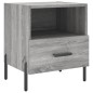 vidaXL Mesita de noche madera de ingeniería gris Sonoma 40x35x47,5 cm vidaXL Mesita de noche madera de ingeniería gris Sonoma 40x35x47,5 cm