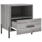 vidaXL Mesita de noche madera de ingeniería gris Sonoma 40x35x47,5 cm vidaXL Mesita de noche madera de ingeniería gris Sonoma 40x35x47,5 cm