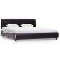 vidaXL Estructura de cama con LED cuero sintético negro 160x200 cm vidaXL Estructura de cama con LED cuero sintético negro 160x200 cm