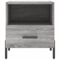 vidaXL Mesita de noche madera de ingeniería gris Sonoma 40x35x47,5 cm vidaXL Mesita de noche madera de ingeniería gris Sonoma 40x35x47,5 cm