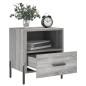 vidaXL Mesita de noche madera de ingeniería gris Sonoma 40x35x47,5 cm vidaXL Mesita de noche madera de ingeniería gris Sonoma 40x35x47,5 cm
