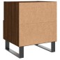 vidaXL Mesita de noche madera de ingeniería roble marrón 40x35x47,5 cm vidaXL Mesita de noche madera de ingeniería roble marrón 40x35x47,5 cm
