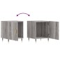 vidaXL Mesita de noche madera de ingeniería gris Sonoma 40x40x50 cm