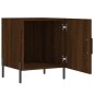 vidaXL Mesita de noche madera de ingeniería marrón roble 40x40x50 cm vidaXL Mesita de noche madera de ingeniería marrón roble 40x40x50 cm