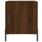 vidaXL Mesita de noche madera de ingeniería marrón roble 40x40x50 cm vidaXL Mesita de noche madera de ingeniería marrón roble 40x40x50 cm