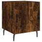 vidaXL Mesita de noche madera de ingeniería roble ahumado 40x40x50 cm vidaXL Mesita de noche madera de ingeniería roble ahumado 40x40x50 cm