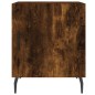 vidaXL Mesita de noche madera de ingeniería roble ahumado 40x40x50 cm vidaXL Mesita de noche madera de ingeniería roble ahumado 40x40x50 cm