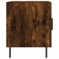 vidaXL Mesita de noche madera de ingeniería roble ahumado 40x40x50 cm vidaXL Mesita de noche madera de ingeniería roble ahumado 40x40x50 cm
