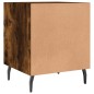 vidaXL Mesita de noche madera de ingeniería roble ahumado 40x40x50 cm vidaXL Mesita de noche madera de ingeniería roble ahumado 40x40x50 cm