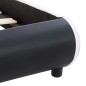 vidaXL Estructura de cama con LED cuero sintético negro 160x200 cm vidaXL Estructura de cama con LED cuero sintético negro 160x200 cm