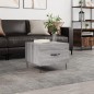 vidaXL Mesa de centro madera contrachapada gris Sonoma 50x50x40 cm