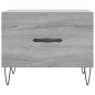 vidaXL Mesa de centro madera contrachapada gris Sonoma 50x50x40 cm
