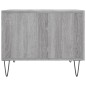 vidaXL Mesa de centro madera contrachapada gris Sonoma 50x50x40 cm