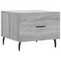vidaXL Mesa de centro madera contrachapada gris Sonoma 50x50x40 cm vidaXL Mesa de centro madera contrachapada gris Sonoma 50x50x40 cm