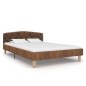 vidaXL Estructura de cama de piel de ante artificial marrón 120x200 cm vidaXL Estructura de cama de piel de ante artificial marrón 120x200 cm
