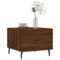 vidaXL Mesa de centro madera contrachapada roble marrón 50x50x40 cm