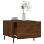 vidaXL Mesa de centro madera contrachapada roble marrón 50x50x40 cm