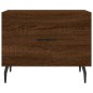 vidaXL Mesa de centro madera contrachapada roble marrón 50x50x40 cm