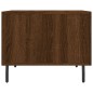 vidaXL Mesa de centro madera contrachapada roble marrón 50x50x40 cm
