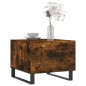vidaXL Mesa de centro madera contrachapada roble ahumado 50x50x40 cm vidaXL Mesa de centro madera contrachapada roble ahumado 50x50x40 cm