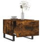 vidaXL Mesa de centro madera contrachapada roble ahumado 50x50x40 cm vidaXL Mesa de centro madera contrachapada roble ahumado 50x50x40 cm