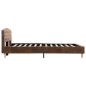 vidaXL Estructura de cama de piel de ante artificial marrón 120x200 cm vidaXL Estructura de cama de piel de ante artificial marrón 120x200 cm