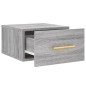 vidaXL Mesita de noche de pared color gris Sonoma 35x35x20 cm vidaXL Mesita de noche de pared color gris Sonoma 35x35x20 cm