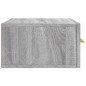 vidaXL Mesita de noche de pared color gris Sonoma 35x35x20 cm vidaXL Mesita de noche de pared color gris Sonoma 35x35x20 cm