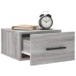 vidaXL Mesita de noche de pared color gris Sonoma 35x35x20 cm vidaXL Mesita de noche de pared color gris Sonoma 35x35x20 cm