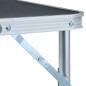 vidaXL Mesa de camping plegable aluminio gris 60x45 cm vidaXL Mesa de camping plegable aluminio gris 60x45 cm