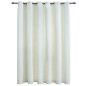 vidaXL Cortina opaca con anillas de metal terciopelo crema 290x245 cm vidaXL Cortina opaca con anillas de metal terciopelo crema 290x245 cm