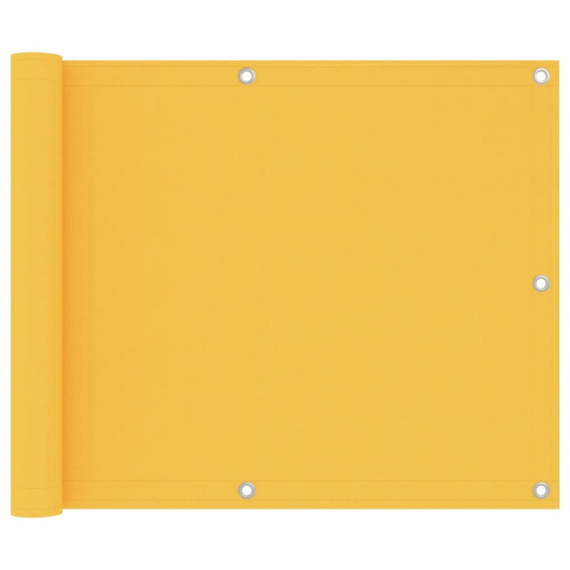 vidaXL Toldo para balcón tela oxford amarillo 75x600 cm vidaXL Toldo para balcón tela oxford amarillo 75x600 cm