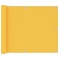 vidaXL Toldo para balcón tela oxford amarillo 75x600 cm vidaXL Toldo para balcón tela oxford amarillo 75x600 cm