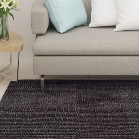 vidaXL Alfombra de sisal natural negro 66x200 cm