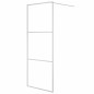 vidaXL Mampara de ducha vidrio ESG transparente plateado 80x195 cm vidaXL Mampara de ducha vidrio ESG transparente plateado 80x195 cm