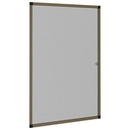 vidaXL Mosquitera para ventanas marrón 90x120 cm