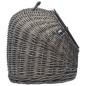 vidaXL Transportín para gatos sauce natural gris 45x35x35 cm
