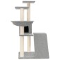 vidaXL Rascador para gatos con postes de sisal gris claro 94 cm vidaXL Rascador para gatos con postes de sisal gris claro 94 cm