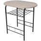 vidaXL Mesa alta de cocina o bar con taburetes MDF vidaXL Mesa alta de cocina o bar con taburetes MDF