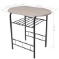 vidaXL Mesa alta de cocina o bar con taburetes MDF vidaXL Mesa alta de cocina o bar con taburetes MDF