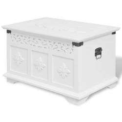 vidaXL Set de baúles de almacenamiento 2 unidades blanco
