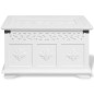 vidaXL Set de baúles de almacenamiento 2 unidades blanco
