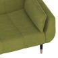 vidaXL Sofá cama de 2 plazas con dos cojines terciopelo verde claro vidaXL Sofá cama de 2 plazas con dos cojines terciopelo verde claro