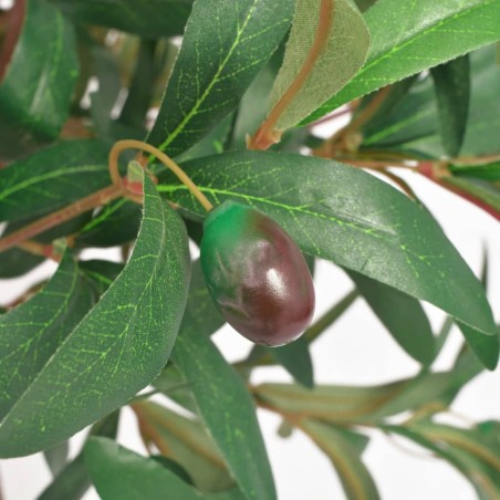 vidaXL Árbol de laurel artificial con macetero verde 120 cm 